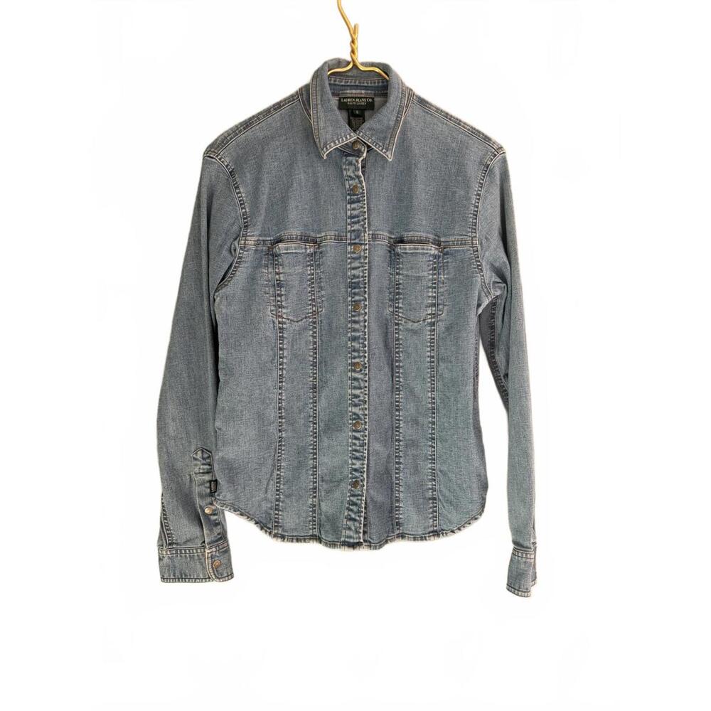 Lauren Jeans Ralph Lauren Denim Button Down Shirt Women's Size Small